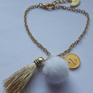 Boho gepersonaliseerde tassel armband