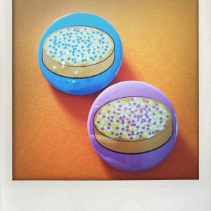 Beschuit met muisjes button