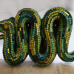 Quetzalcoatl (Indiaanse god) mozaiek 3D