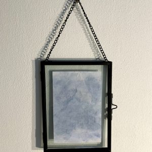 Aquarel in metalen lijst
