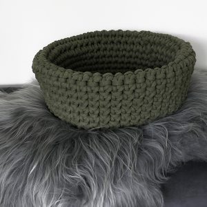 Chunky knit kattenmand double
