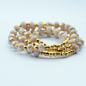 Glam armband (LIGHT VINTAGE ROSE)