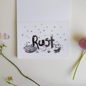 Getekende Originele Poster - Rust