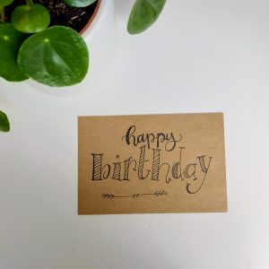 Hand Geletterde Kaart - Happy Birthday 4