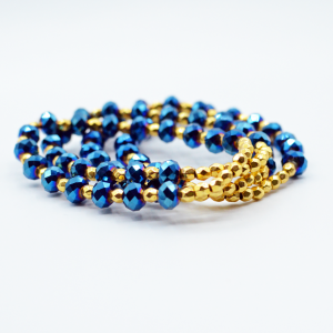 Glam armband ( BLUE VIOLET METALLIC)