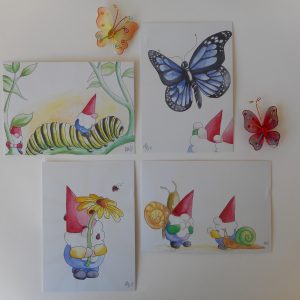 Set kaarten De Neusjes insecten