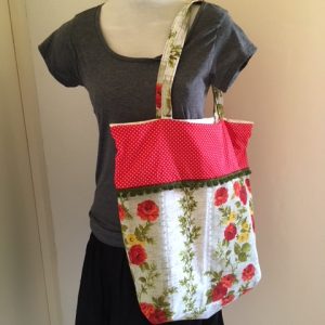 Schoudertas thema One of a kind retro rozen & polkadot