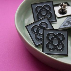The iconic Flor de Barcelona - Panot Barcelona emaille pin