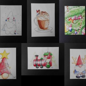 Set kerstkaarten De Neusjes