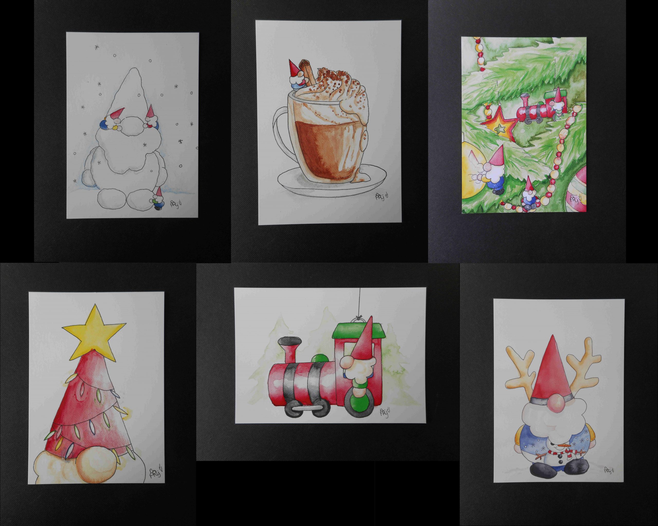 Set kerstkaarten De Neusjes