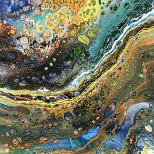 Acryl schilderij: undulating movements