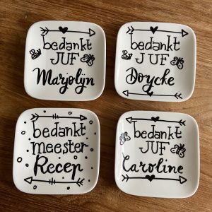 Theezak schoteltjes