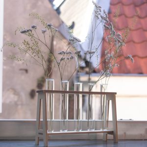 Stekjes rekje en droogbloemen vaas