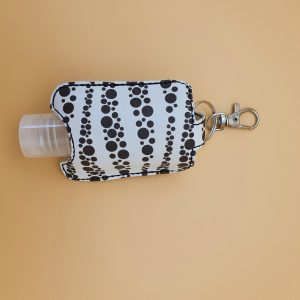 Sleutelhanger Handgel Zwart Wit