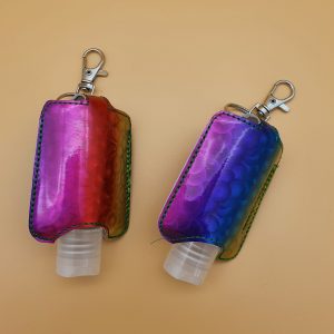 Sleutelhanger Handgel Regenboog holografisch