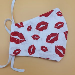 Mondkapje Rood wit Kus