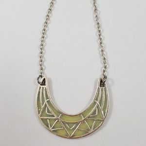 Abstracte halve maan ketting