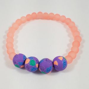 Bloemen kralen rek armband
