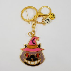 Lachende kat sleutelhanger, halloween sleutelhanger
