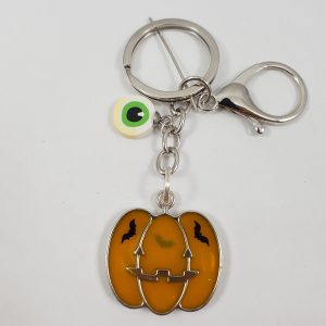 Pompoen sleutelhanger, halloween sleutelhanger