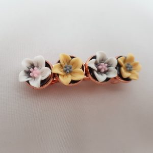 Bloemen haar klem