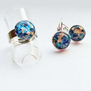 Blauwe Sieraden set