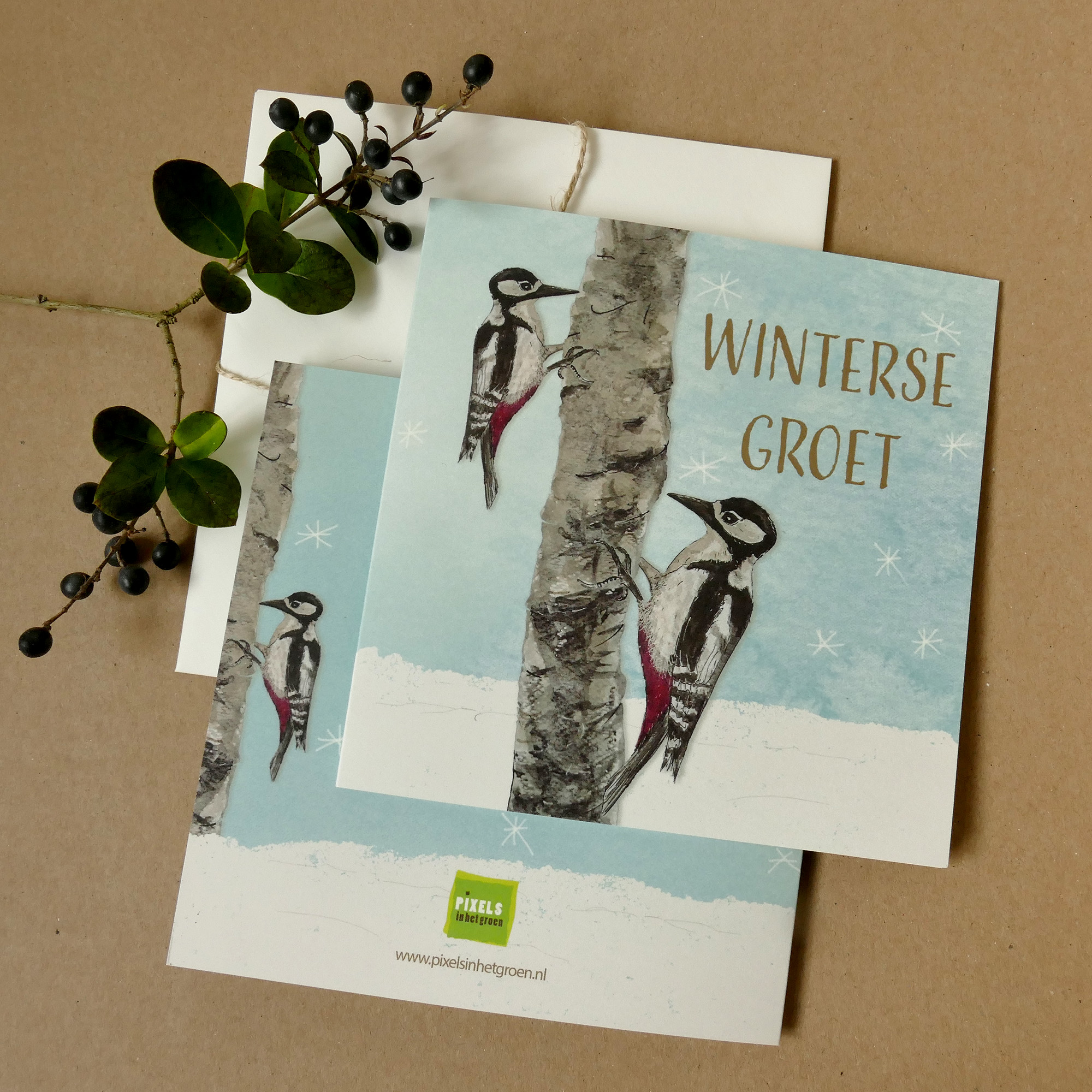 Winterse groet - Spechten