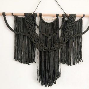Grote macrame wandhanger