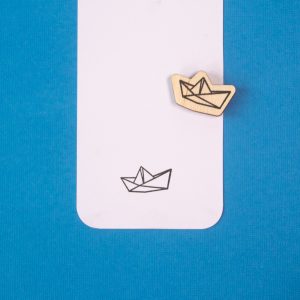 Papieren boot stempel