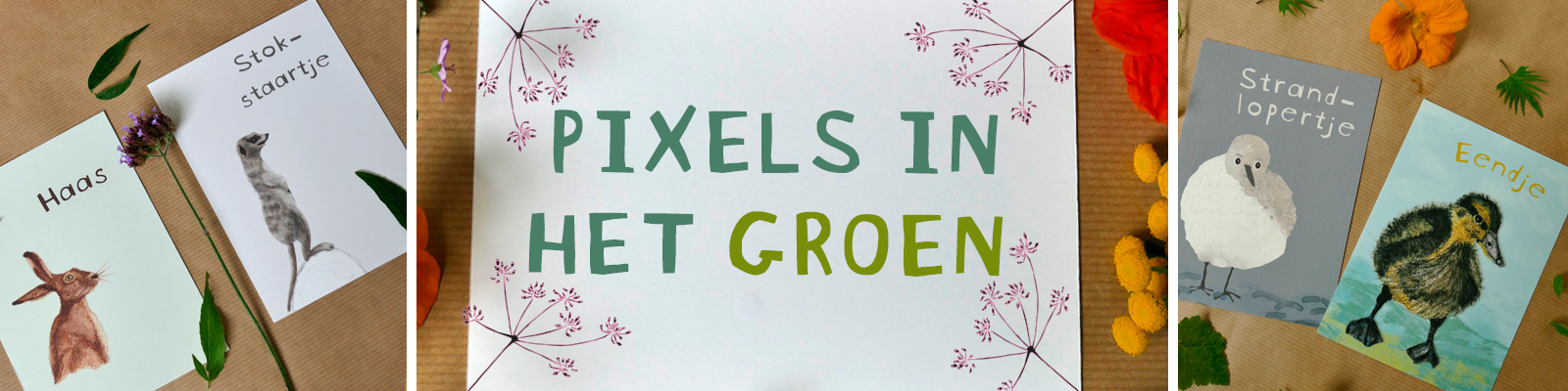 Pixels in het groen Pixels in het groen
