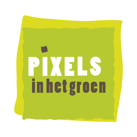 Pixels in het groen