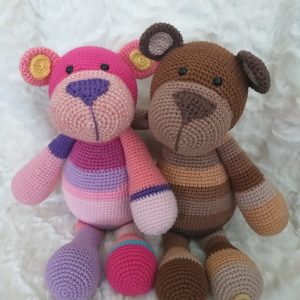 Gehaakte knuffels beren duo