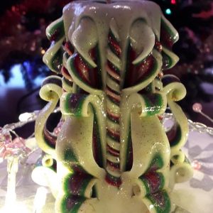 Kerstkaars wit