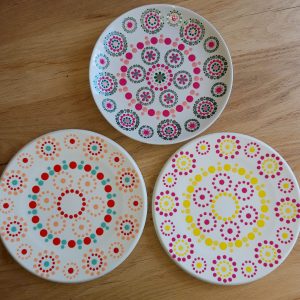 Gestipte bord 20cm