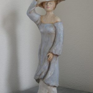 Keramiek - Dame met hoed
