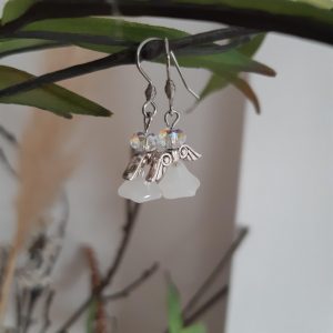 Engeltjes oorbellen swarovski