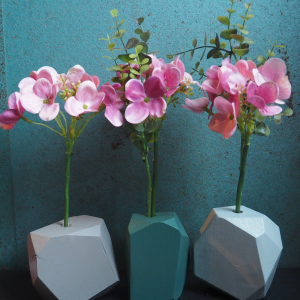 Houten vaasjes set Ruby