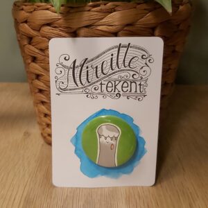 Gelukspootje button