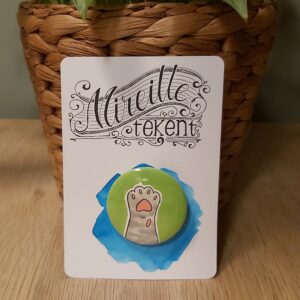 Gelukspootje button